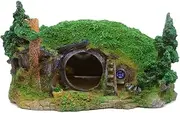 Ulifery Hobbit Hole Fairy House Aquarium Cave Fish Tank Decoration for Fish Hiding Reptile Shelter for Snake Tank Large