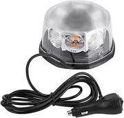 8 LED 40W 12-24V Magnetic Mounted Car Roof Strobe Warning Light Flashing Emergency Light (Amber)