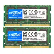Crucial DDR3L 1600MHz 16GB(2 x 8GB) SODIMM RAM PC3L-12800 2Rx8 Laptop Memory