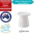 Artiss Round Coffee Table Mushroom White Plastic 52cm Diameter 47cm Height