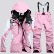 Women Ski Suit Jacket+Pants Warm Set Thermal Snowboard Snowsuit Set