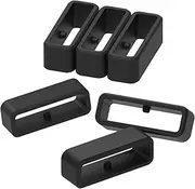 6pcs Fastener Rings Compatible for Garmin Forerunner 935 945 945 LTE Bands Strap Silicone Connector Security Loop Keepers Ring for Forerunner 935 Replacement Bands