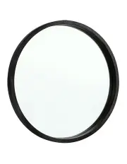 [Furb] Wooden Round Makeup Mirror 100cm in Black