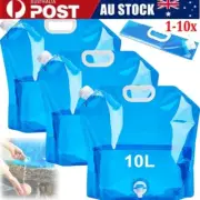 10L Collapsible Water Container with Tap Portable Carrier Water Bag Reusable AU