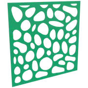 ProtectorAl 300-1200mm x 300-1200mm Light Green/Gloss White Riverstone Unframed Composite Deco Panel