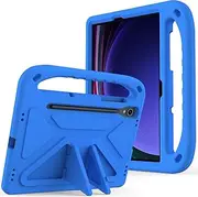 [Jarttarn] Kids Case Compatible with Samsung Galaxy Tab S9 FE SM-X510/SM-X516 11inch,Light Weight Shock Proof Handle Stand Kids Friendly Protective Cover Case Tablet Slim Cover Shell (Blue)