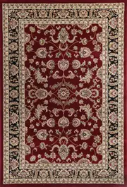 Ornate Reggie Traditional Red & Black Rug