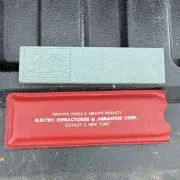 Vintage Electro Refractories & Abrasives Sharpening Stone NOS