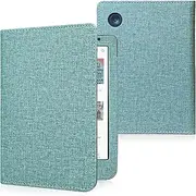 JKhandy Stand Case for Kobo Clara BW/Colour 6 Inch 2024 Release, Premium PU Leather Sleeve Cover with Card Slot, Hand Strap and Atuo Sleep/Wake, Agave Green
