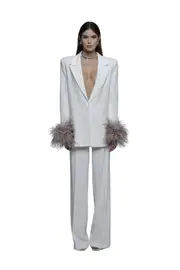 [The Archivia] The Archivia-Tailleur Ares Ivory Rose-Donna -Bianco, Rosa 38 Bianco, Rosa