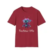 Techno Alien 2 Unisex Softstyle T-Shirt