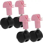 TOBBOMEY 4 Pcs Replacement Furniture Casters for Dog Cat Crates Stable and Secure Rolling Wheels for Pet Carriers Effortless Setup Optimal Stability Suitable for Various Pet Cages
