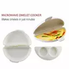 1-4pcs NEW Microwave Egg Omelette Omelett Omelet Pan Maker Microwavable Cooker