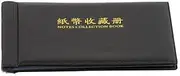 AIMALL Banknote Album Stock Collection Storage Currency Holder Pocket Coin Paper Money with 20 Sleeves for 40 Notes, High Transparency, 7.7 x 4.3 Inches