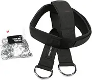 KOMBIUDA Head and Neck Trainer Neck Exercise Harness Shoulder Weight Training Cap Electroplate Steel Chain