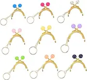 COHEALI Retro Purse Frame Bag Pcs 14mm Candy Bead Head Clasp Handbag Clamp Handbag Lock Handbag Clasp for DIY Handbags