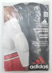 Adidas Techfit AdiPower Padded Arm Sleeve Compression GFX Sz 2XL Red Basketball