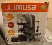 IMUSA USA 4 Cup Bistro Electric Espresso/Cappuccino Maker Silver (B2)