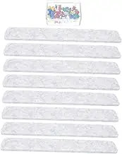 Felt Bulletin Board Strip 8 Pieces Self-Adhesive Memo Strips Wall Organizer for Keys Notes Pictures Room Dec