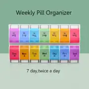 Weekly Pill Organizer Case Box 7 Day Medicine Vitamin Tablet Pill Planner AM PM