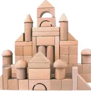 Wooden Building Blocks Set for Kids, Stacking Game & Construction Toys, Educatio