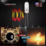 100) MINI BULBS LAMPS FOR GM SPEEOMETER CLUSTER BACKLIGHT LIGHT 12v-14v 95ma
