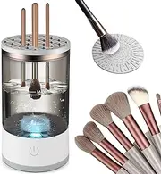 Makeup Brush Cleaner Machine, Electric Make up Brush Cleaner With USB, Automatic Spinning Cosmetic Brush Cleaner Set, Also Includes a Makeup Brush Set Of 13 Versatile Brushes in a Velvet Travel Pouch