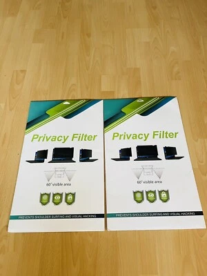 2 Pk 21.5” 16:9 Aspect Ratio - Laptop Widescreen Computer Privacy Screen Filter