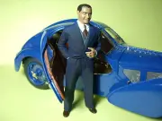 1/18 FIGURE JEAN BUGATTI VROOM PAINTED FOR SOLIDO CMC AUTOART MINICHAMPS