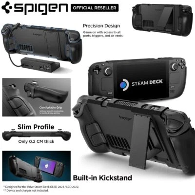 For Valve Steam Deck Case OLED / LCD SPIGEN Thin Fit Pro Slim Kickstand Cover
