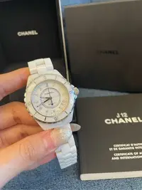 在飛比找Yahoo!奇摩拍賣優惠-💓現貨💓新款錶扣  Chanel J12 白陶瓷 38mm 