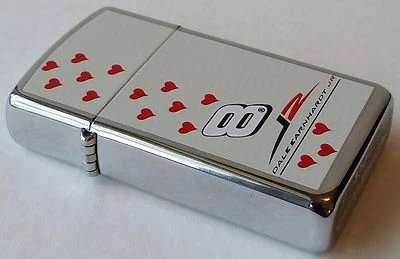 Zippo Lighter Slim Line Chrome Dale Earnhardt JR. #8 New In Box 2004 RARE