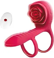 Vibrating Cock Ring Sex Toys - Couple Sex Toys G Spot Penis Vibrator with 9 Vibration Mode, Remote Control Vibrator Penis Extender Adult Toy for Men Women