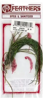 Zucker Strung Peacock Flue Feathers-Natural