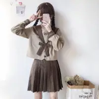 在飛比找Very buy優惠-日系正統軟妹JK制服裙奶茶棕秋梓高校二本水手服日本學生套裝