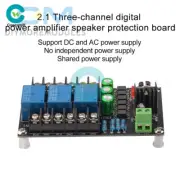 Stereo 2.1 3-channels Speaker Protection Board Delay Module Audio Amplifier D