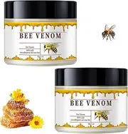 2PC Bee Venom Treatment Skin Cream, Bee Venom Mole and Wart Treatment Cream, Natural Bee Venom Removing and Repair Cream for All Skin Types