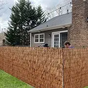 Garden Reed Fences Rolls,Balcony Fence Privacy Screen,Bamboo Privacy Fencing,Pool and Patio Screen,Easy Assembly,Customizable