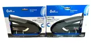 Set of 2 Quill Brand OneTouch Plus Desktop Stapler 30 Sheet Flat Stack Black NEW