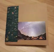 Junk Journal Handmade Hand Bound 36 pgs 6x6"