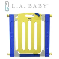 在飛比找momo購物網優惠-【美國 L.A. Baby】幼兒安全門欄/圍欄/柵欄(繽紛黃
