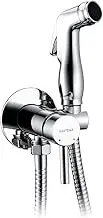 GRIFEMA COMPLENTO-G154 Wall Mounted Bathroom Toilet Bidet Mixer Spray Kit, Douche Muslim Bidet Shattaf Shower Spray, 1/2 Inch Hose, Chrome