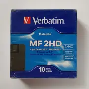 Verbatim Data Life - IBM Formatted MF 2HD 3.5 Floppy Disks Discs New In Box