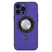 Soft TPU+Cloth Slim Case for iPhone 15 Case Compatible with MagSafe Anti-Scratch Phone Cover