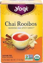 YOGI TEA Herbal Tea Bags Chai Rooibos 16 Tea Bags