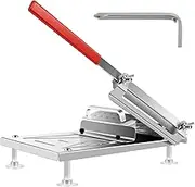 Manual Frozen Meat Slicer, Stainless Steel Meat Cutter Adjustable Slicing Thickness Manual Meat Slicer Efficient Food Slicer Easy to Use Meat Cleavers Practical Vegetable Meat Slicer for Home Kitchen