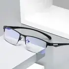 Anti blue ray Half Rim Progressive Reading glasses Black/Gummetal +1.0 to +4.0