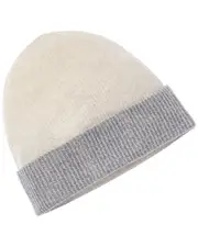 Brodie Cashmere Lurex Turn Up Cashmere Beanie