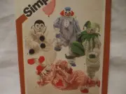 Simplicity #5259 Decorative Craft Clowns Pattern One Size