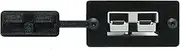 Anderson Plug flush Mount SB50 + DUST CAP in Black + Anderson SB50 Plug in Grey
